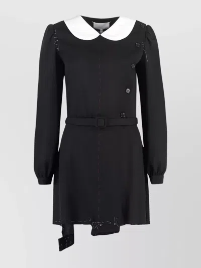MAISON MARGIELA WOOL JUMPSUIT WAIST BELTED