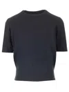 Maison Margiela Virgin Wool T-shirt In Blue