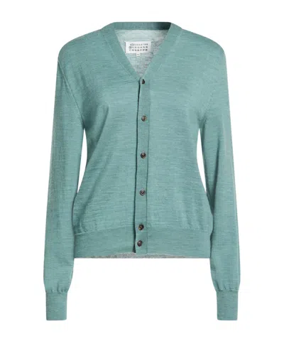 Maison Margiela Wool Lightweight Knit Sweater In Green