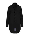 Maison Margiela Woman Shirt Black Size 8 Virgin Wool In Black