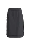 Maison Margiela Wool Midi Skirt In Blue