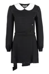 Maison Margiela Wool Playsuit In Black
