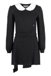 Maison Margiela Peter Pan-collar Wool Minidress
