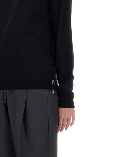 Maison Margiela Wool Polo. In Blue