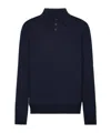 Maison Margiela Knitwear With Buttoned Collar And Elbow Patches In Black