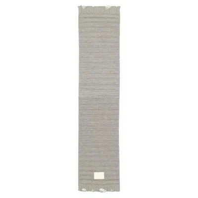 Maison Margiela Wool Scarf In Gray