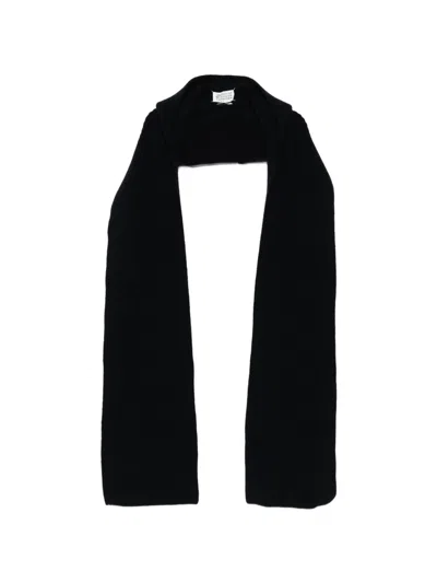 Maison Margiela Wool Scarf In Metallic