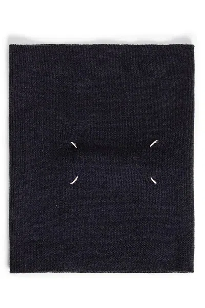 Maison Margiela Wool Scarves In Blue