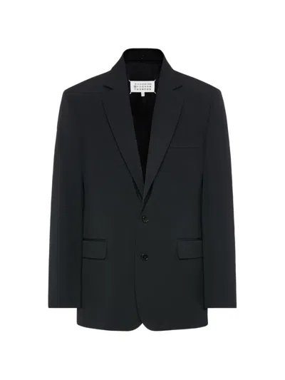 Maison Margiela Wool Single-breasted Blazer In Black