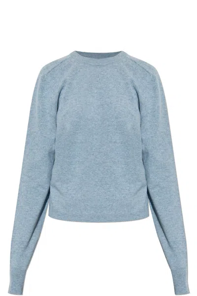 Maison Margiela Long Sleeve Knit Sweater With Crew Neck In Multi