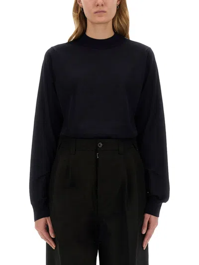 Maison Margiela Wool Sweater In Blue