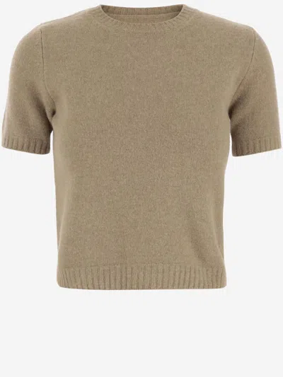 Maison Margiela Wool Sweater In Brown