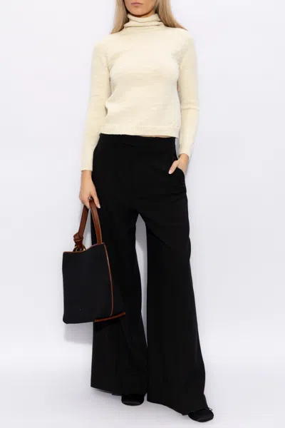 Maison Margiela Wool Sweater In Cream