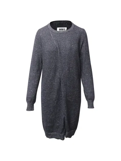Pre-owned Maison Margiela Wool Sweater Dress In Gray