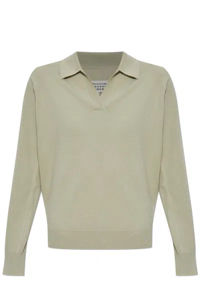 Maison Margiela Wool Sweater In Gray