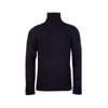 Maison Margiela High Neck Wool Sweater In Black