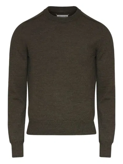 MAISON MARGIELA WOOL SWEATER WITH ELBOW PATCHES