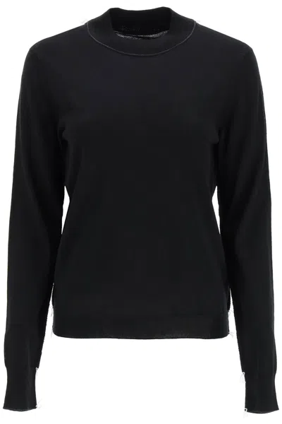 Maison Margiela Merino Wool Sweater Woman Black