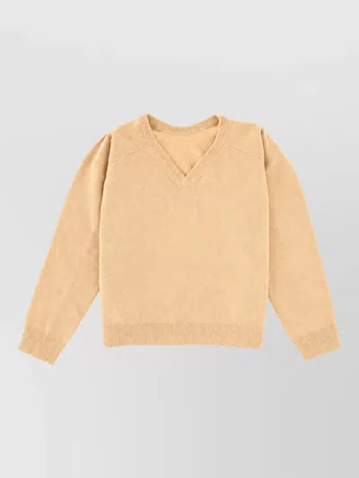 Maison Margiela Wool Sweatshirt In Neutral