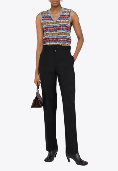 MAISON MARGIELA WOOL TAILORED PANTS