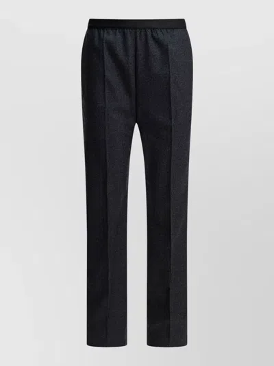 Maison Margiela Wool Tailored Trousers Straight Leg Pleated Front In Multi