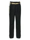 Maison Margiela High-waisted Pants With Pleats And Stylish Belt