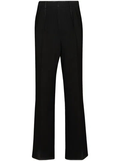 Maison Margiela Straight Trousers In Black