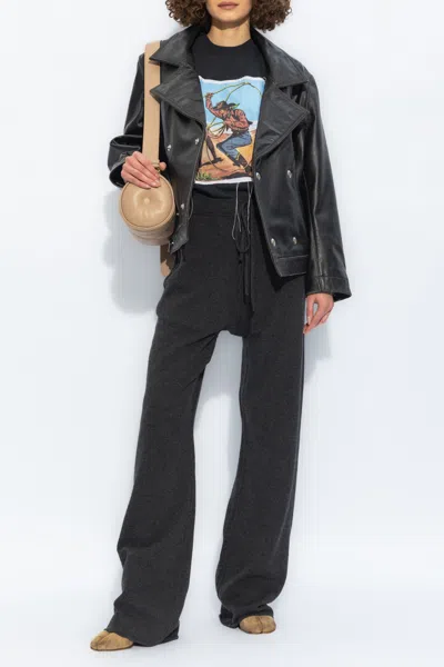 Maison Margiela Wool Trousers In Grey