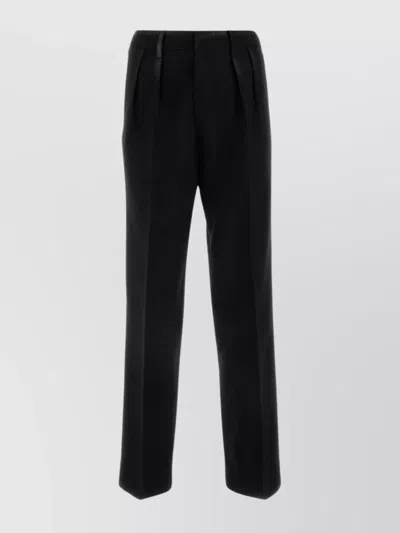 MAISON MARGIELA WOOL TROUSERS WITH BACK POCKETS AND BELT LOOPS