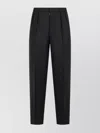 Maison Margiela Wool Trousers With Pockets And Pleats In Black