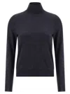 Maison Margiela Wool Turtleneck Sweater Sweaters And Cardigans Blue In Blue