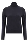 Maison Margiela Wool Turtleneck Sweater Sweaters And Cardigans Blue In Blue