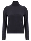 Maison Margiela Wool Turtleneck Sweater Sweaters And Cardigans Blue In Blue