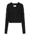 Maison Margiela Wool Cardigan In Black