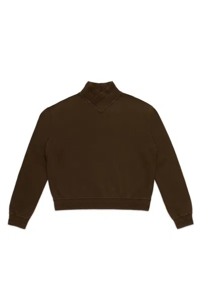 Maison Margiela Wool V-neck Sweater Brown