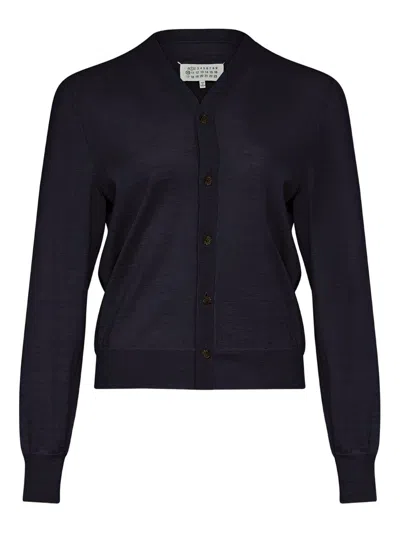 MAISON MARGIELA WOOL V-NECKED CARDIGAN