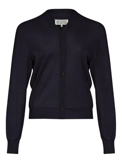 MAISON MARGIELA MAISON MARGIELA WOOL V-NECKED CARDIGAN