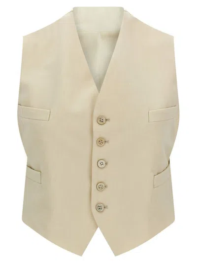 Maison Margiela Chaleco - Beis In Beige