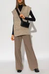 Maison Margiela Wool Vest In Beige