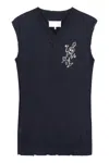 Maison Margiela Wool Vest In Blue
