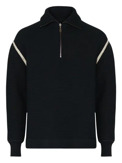 MAISON MARGIELA MAISON MARGIELA WOOL ZIPPED SWEATER