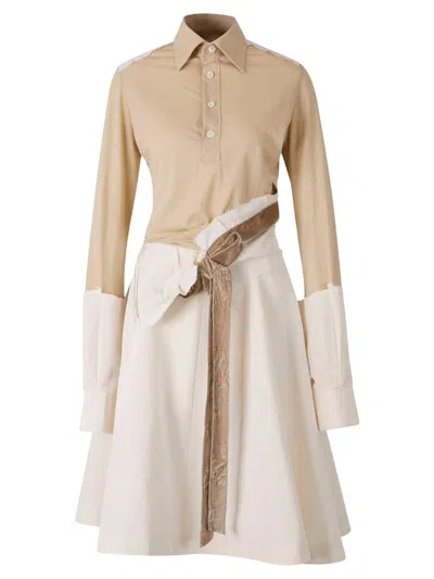 Maison Margiela Work-in-progress Midi Shirt-dress Clothing
