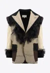 Maison Margiela Deconstructed-design Single-breasted Blazer In Black