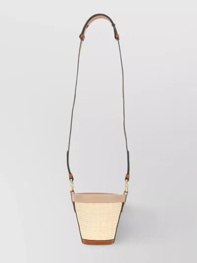 Maison Margiela Woven Leather Trim Cross-body Bag
