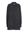 Maison Margiela Woven Oversized Shirt In Blue