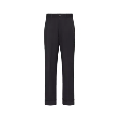 Maison Margiela Woven Trousers Man Black