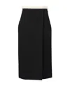 Maison Margiela Wrap-around Pencil Skirt In Black