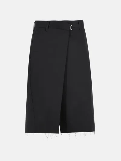 Maison Margiela 'wrap' Black Cotton Shorts