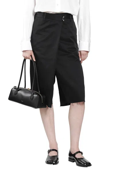 Maison Margiela Wrap Shorts In Black