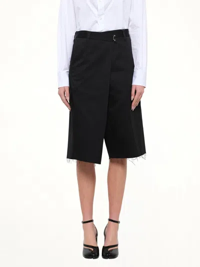 Maison Margiela Wrap Shorts In Black